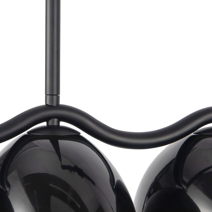 Kuzco Atlas 42" Black Linear Pendant, Black