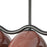 Kuzco Atlas 42" Socket Linear Pendant, Black/Burgundy/Steel