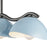 Kuzco Atlas 42" Socket Linear Pendant, Black/Cerulean/Steel