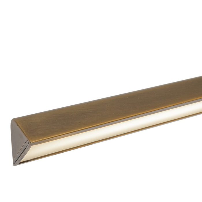 Kuzco Lex 24" LED Linear Pendant, Vintage Brass