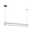 Kuzco Gramercy 48" LED Linear Pendant, Black/Frosted Glass