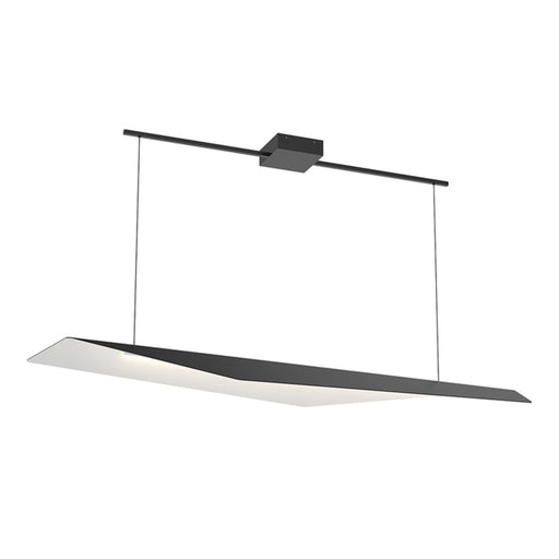 Kuzco Taro 48in LED Linear Pendant | Black and White Finish | Kitchen Island & Dining Room | 3390lm, 3000K, Dimmable | Model LP70548-BK-WH