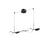 Kuzco Novel 37" LED Linear Pendant, Black
