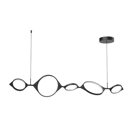 Kuzco Serif 57" LED Linear Pendant, Black