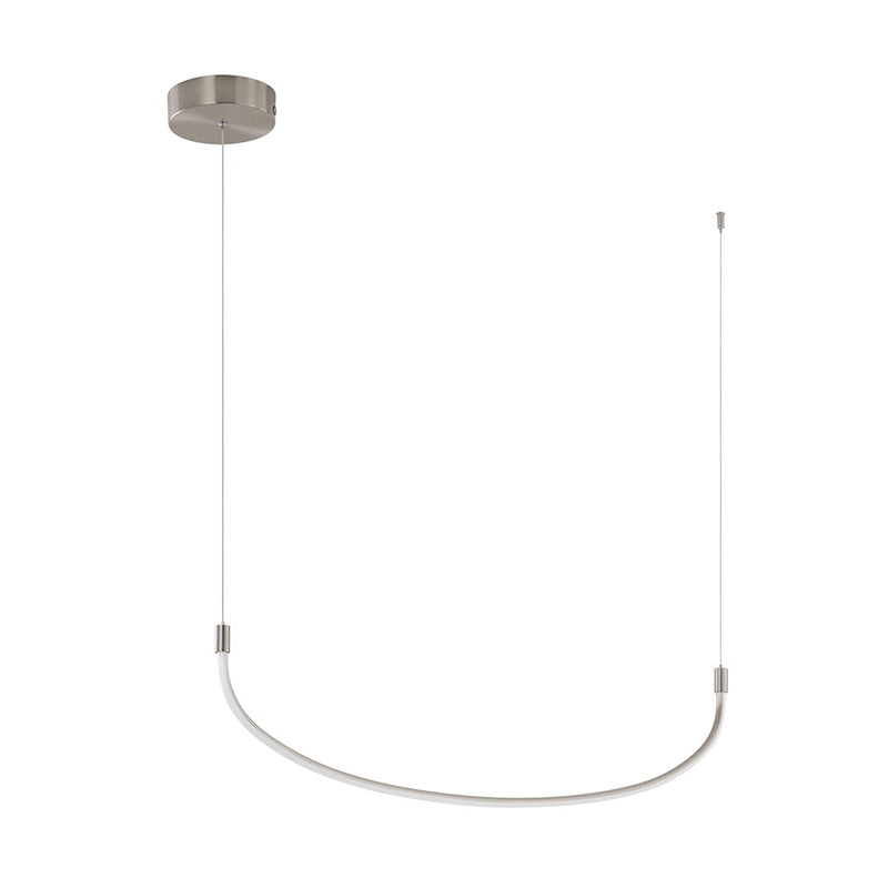 Kuzco Talis 36in LED Linear Pendant | Modern Brushed Nickel | Kitchen Island & Dining Room | 36 x 1 x 9 in | Model LP89036-BN