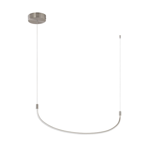 Kuzco Talis 36in LED Linear Pendant | Modern Brushed Nickel | Kitchen Island & Dining Room | 36 x 1 x 9 in | Model LP89036-BN
