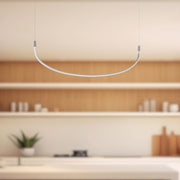 Kuzco Talis 36in LED Linear Pendant | Modern Brushed Nickel | Kitchen Island & Dining Room | 36 x 1 x 9 in | Model LP89036-BN