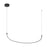 Kuzco Talis 48" LED Linear Pendant, Black