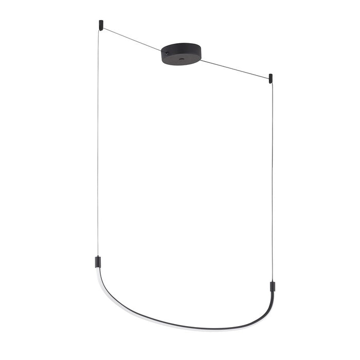 Kuzco Talis 48" LED Linear Pendant, Black