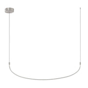 Kuzco Talis 48in 1-Light LED Linear Pendant | Modern Brushed Nickel | Kitchen Island & Dining Room | 47.25 x 0.88 x 11.75 in | Model LP89048-BN