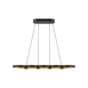 Kuzco Maestro 38" LED Linear Pendant, Black/Gold - LP90838-BK-GD-UNV