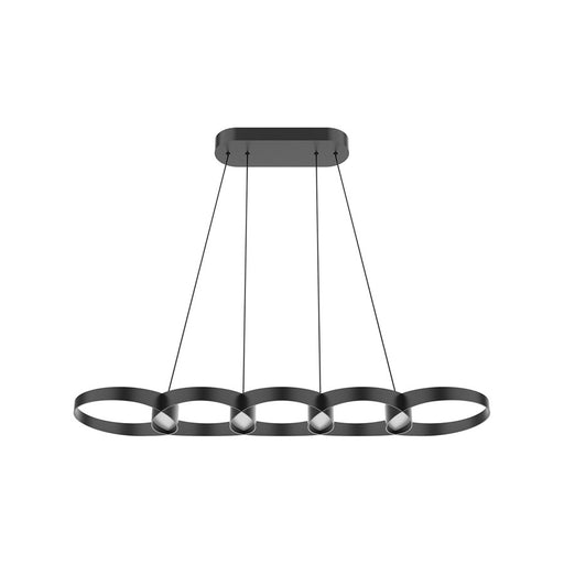 Kuzco Maestro 38" LED Linear Pendant, Black