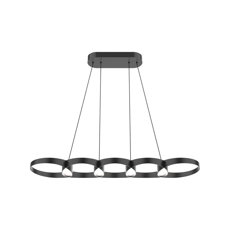 Kuzco Maestro 38" LED Linear Pendant, Black