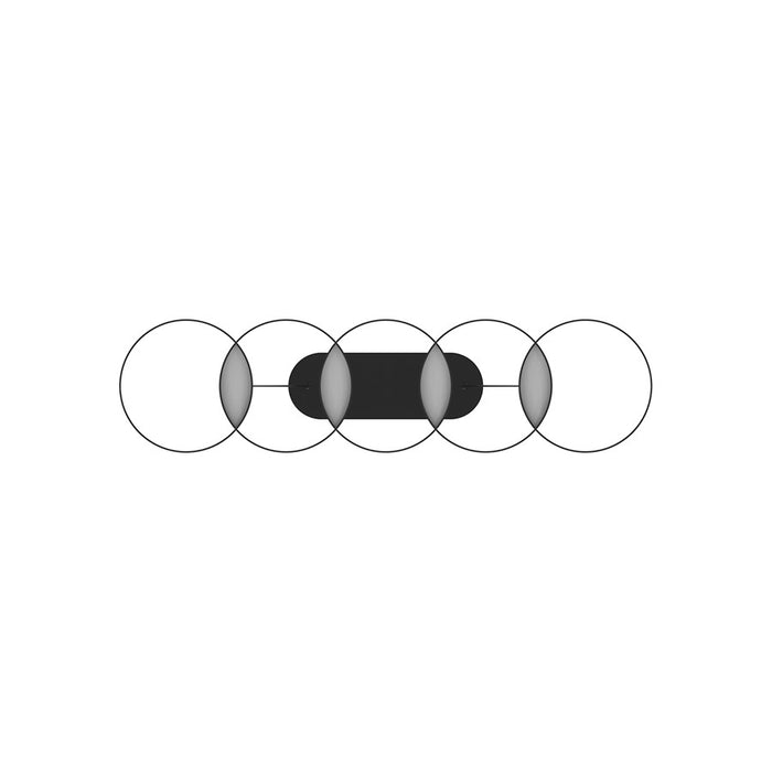 Kuzco Maestro 38" LED Linear Pendant, Black