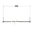 Kuzco Cursive 54" LED Linear Pendant, Black