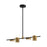 Kuzco Jayden 40" LED Linear Pendant, Black/Brushed Gold