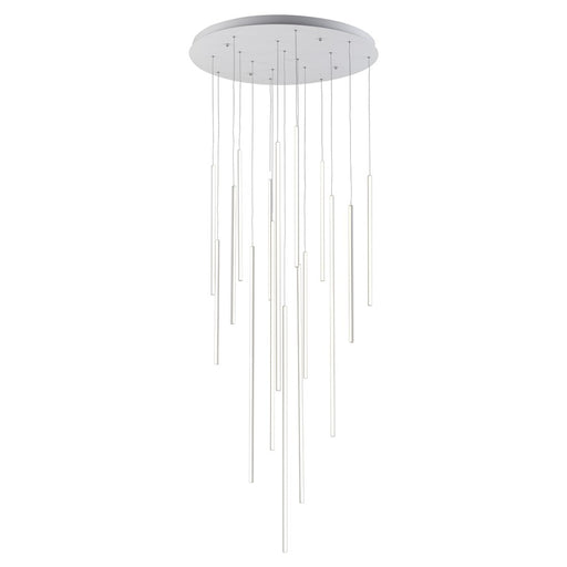 Kuzco Chute 16 Head LED Multi Pendant, White - MP14932-WH-UNV-010