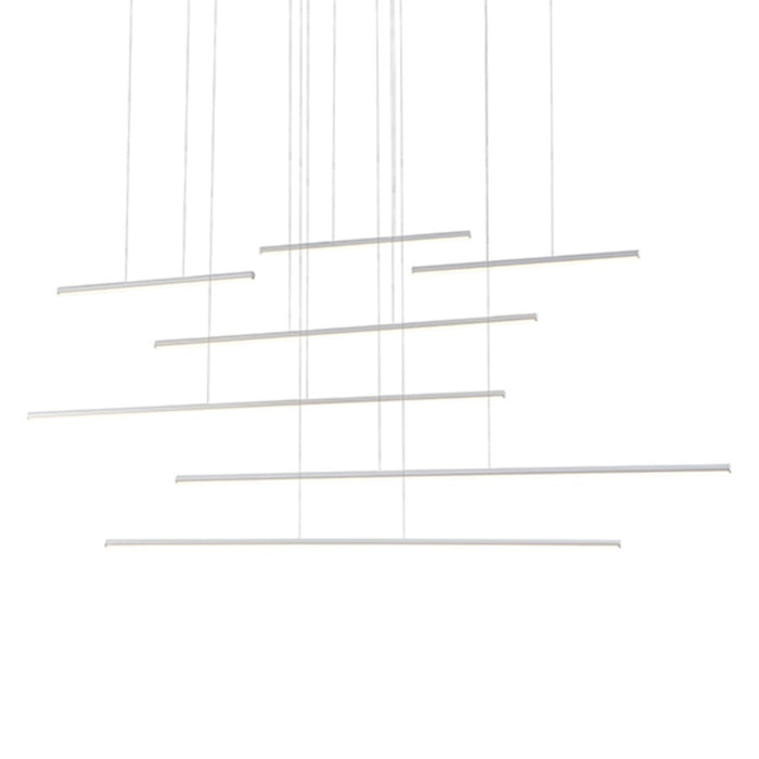 Kuzco Chute Motion 70" LED Multi Pendant, White