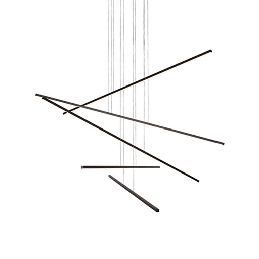 Kuzco Vega Minor 5 Head LED Multi Pendant, Black - MP18205-BK-UNV-010