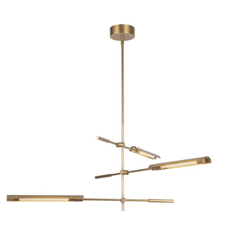 Kuzco Astrid 3 Head LED Multi Pendant, Metal/Brass/Steel - MP316403VBMS-UNV
