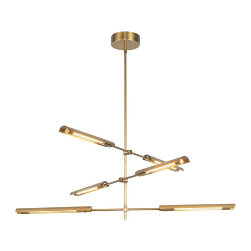 Kuzco Astrid 6 Head LED Multi Pendant, Metal/Brass/Steel - MP316406VBMS-UNV