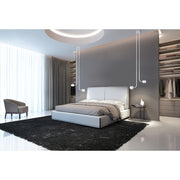Kuzco Flux LED Multi Pendant | Modern Gloss White Aluminum and Acrylic Diffuser | Living Room & Bedroom | 16.5 x 4.75 x 4.25 in | Model MP46608-GWH