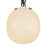 Kuzco Cherise 3Lt 7" Socket Multi Pendant, Black/Glossy Opal