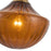 Kuzco Farrah 3-Lt Gold Multi-Lt Pendant, Brushed Gold/Amber