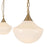 Kuzco Farrah 3Lt Socket Multi Pendant, Gold/Glossy Opal Glass