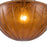 Kuzco Farrah 3-Lt Black Multi-Lt Pendant, Matte Black/Amber