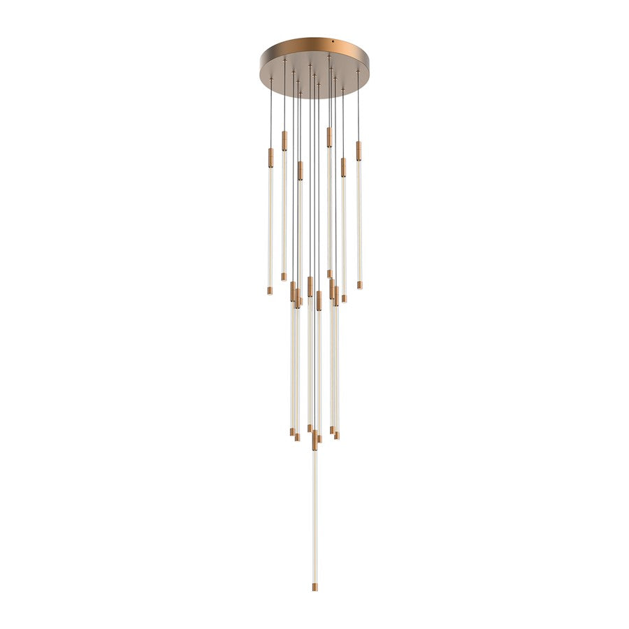 Kuzco Motif 21" LED Multi Pendant, Brushed Gold - MP75121-BG-UNV-010