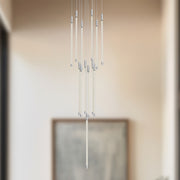 Kuzco Motif 20in LED Multi Pendant | Chrome and Clear Glass | Dining Room & Living Room | 10500lm 2700K 90CRI Dimmable | Model MP75121-CH