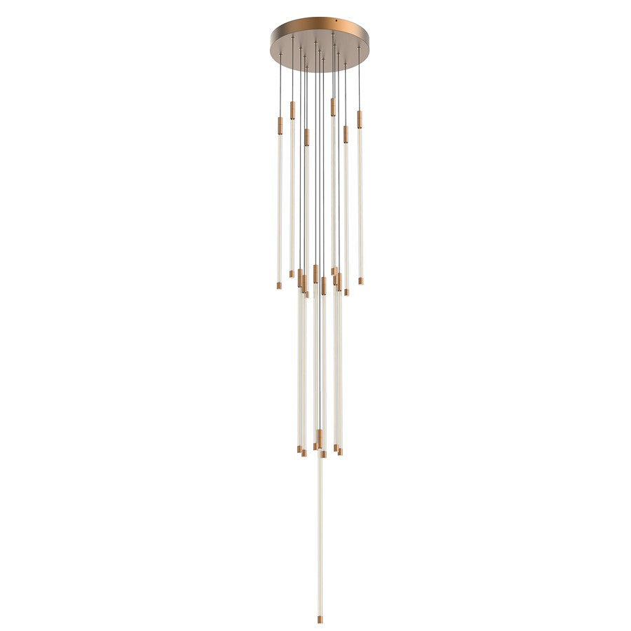 Kuzco Motif 27" LED Multi Pendant, Brushed Gold - MP75127-BG-UNV-010