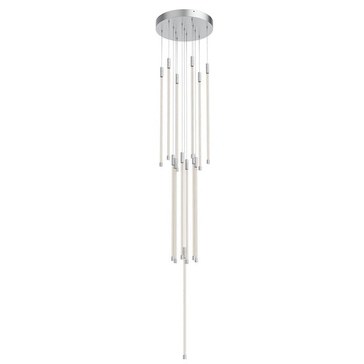 Kuzco Motif 12in LED Multi Pendant | Chrome and Clear Glass | Dining Room & Living Room | 26.75 x 12.75 in | Model MP75127-CH