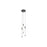 Kuzco Motif 13" LED Multi Pendant, Black/Clear Glass - MP75213-BK-UNV
