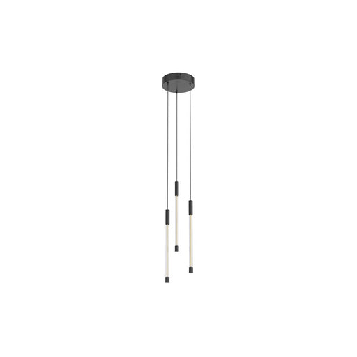 Kuzco Motif 13" LED Multi Pendant, Black/Clear Glass - MP75213-BK-UNV