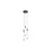 Kuzco Motif 13" LED Multi Pendant, Black/Clear Glass