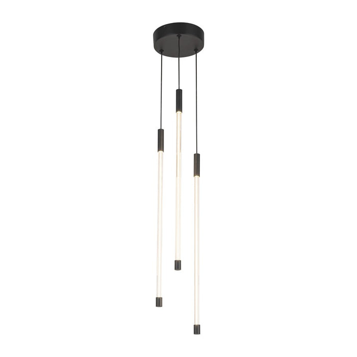 Kuzco Motif 21" LED Multi Pendant, Black - MP75221-BK-UNV