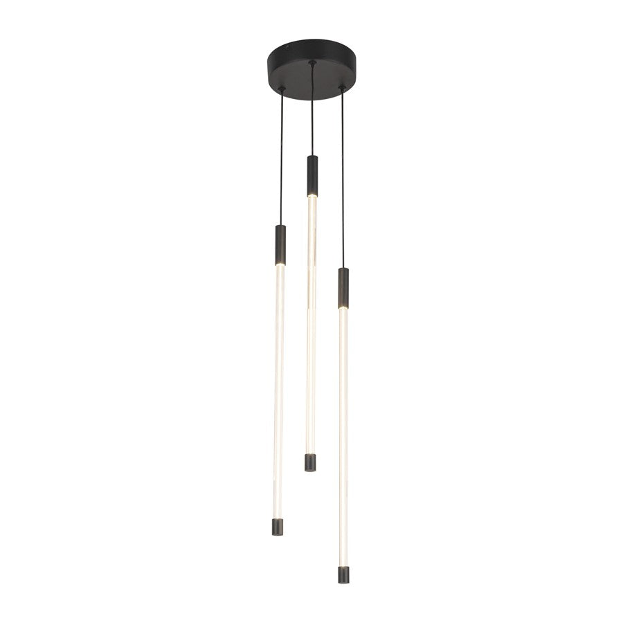 Kuzco Motif 21" LED Multi Pendant, Black - MP75221-BK-UNV