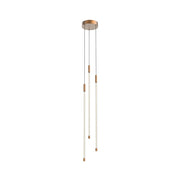 Kuzco Motif 27" LED Multi Pendant, Brushed Gold/Clear Glass - MP75227-BG-UNV