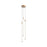 Kuzco Motif 27" LED Multi Pendant, Brushed Gold/Clear Glass - MP75227-BG-UNV