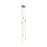 Kuzco Motif 27" LED Multi Pendant, Brushed Gold/Clear Glass