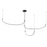 Kuzco Talis 70" LED Multi Pendant, Black