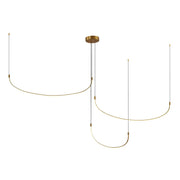 Kuzco Talis 90" LED Multi Pendant, Brushed Gold - MP89390-BG-UNV