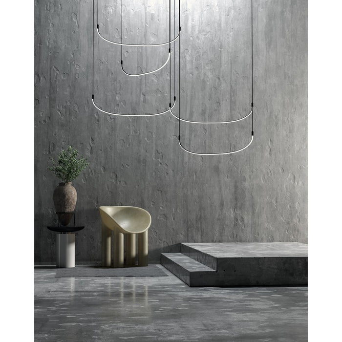Kuzco Talis 70" LED Multi Pendant/80W, Black - MP89570-BK-UNV