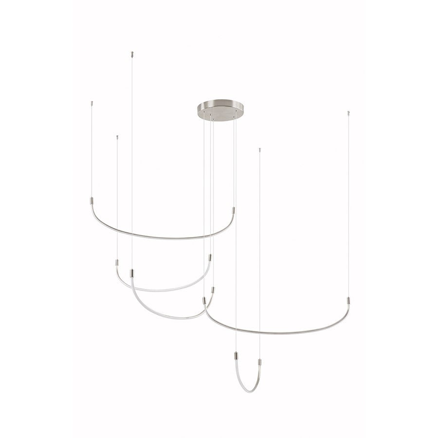 Kuzco Talis 70" LED Multi Pendant, Brushed Nickel - MP89570-BN-UNV