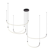 Kuzco Talis 90" LED Multi Pendant/118W, Black - MP89590-BK-UNV