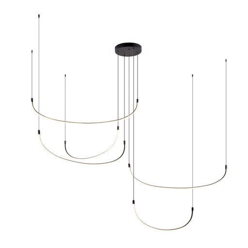 Kuzco Talis 90" LED Multi Pendant/118W, Black - MP89590-BK-UNV