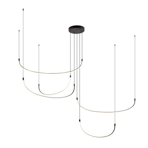 Kuzco Talis 90" LED Multi Pendant/118W, Black