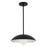 Kuzco Umbra 14" Black Pendant, Black/Opal Glass